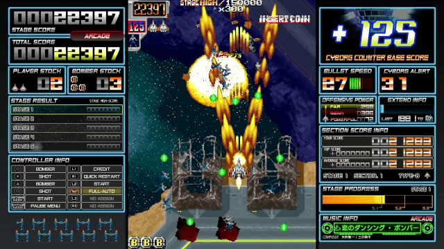 Dangun Feveron screenshot 3 for Playstation 4